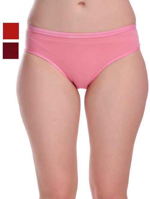 pack of 3 solid hipster panties - 20612167 -  Standard Image - 0