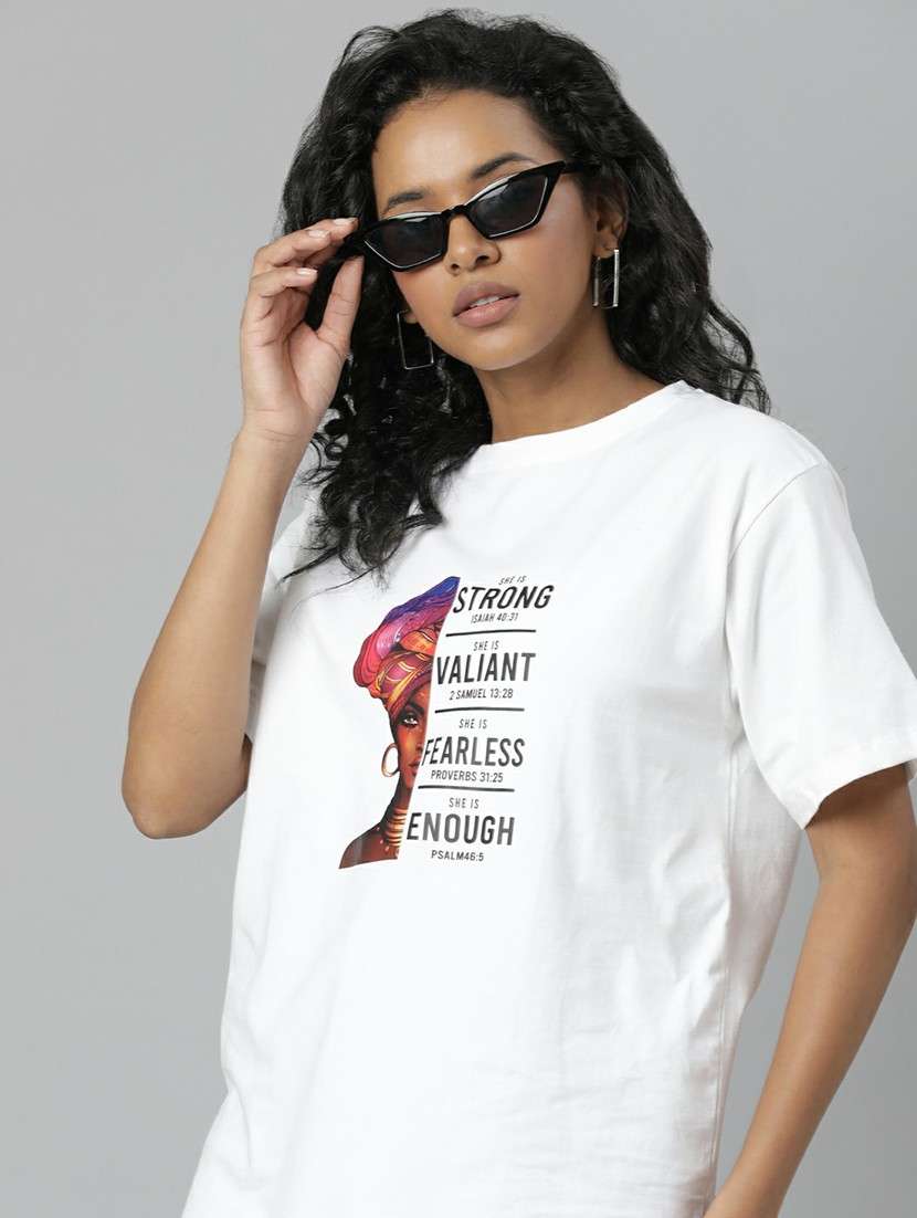women white graphic boxy t-shirt - 20612585 -  Standard Image - 3