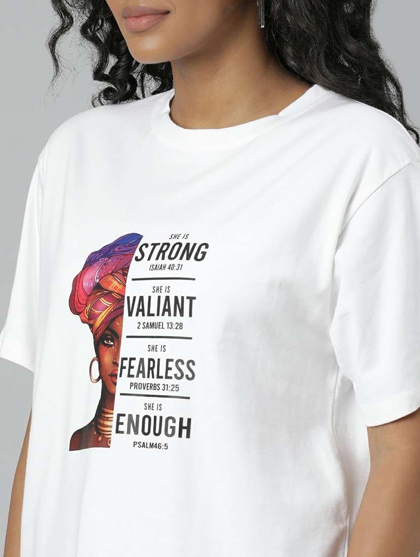 women white graphic boxy t-shirt - 20612585 -  Standard Image - 5