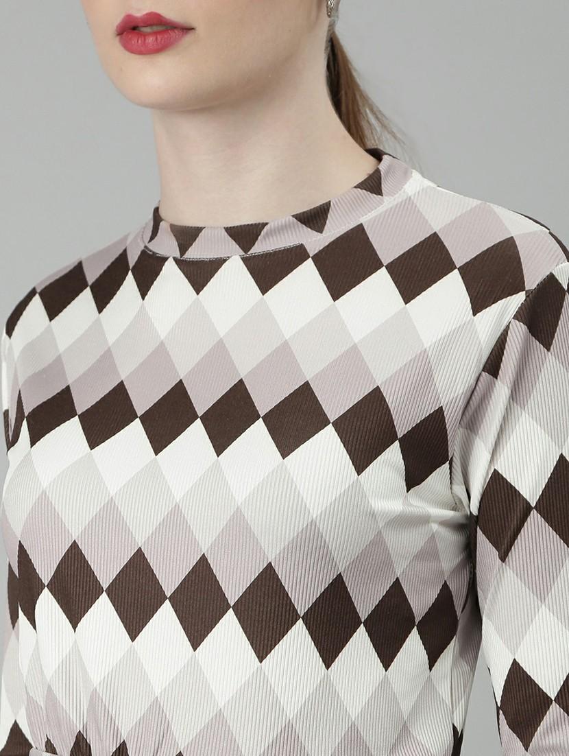 women checkered top and trouser co-ord set - 20612643 - Standard Image - 5