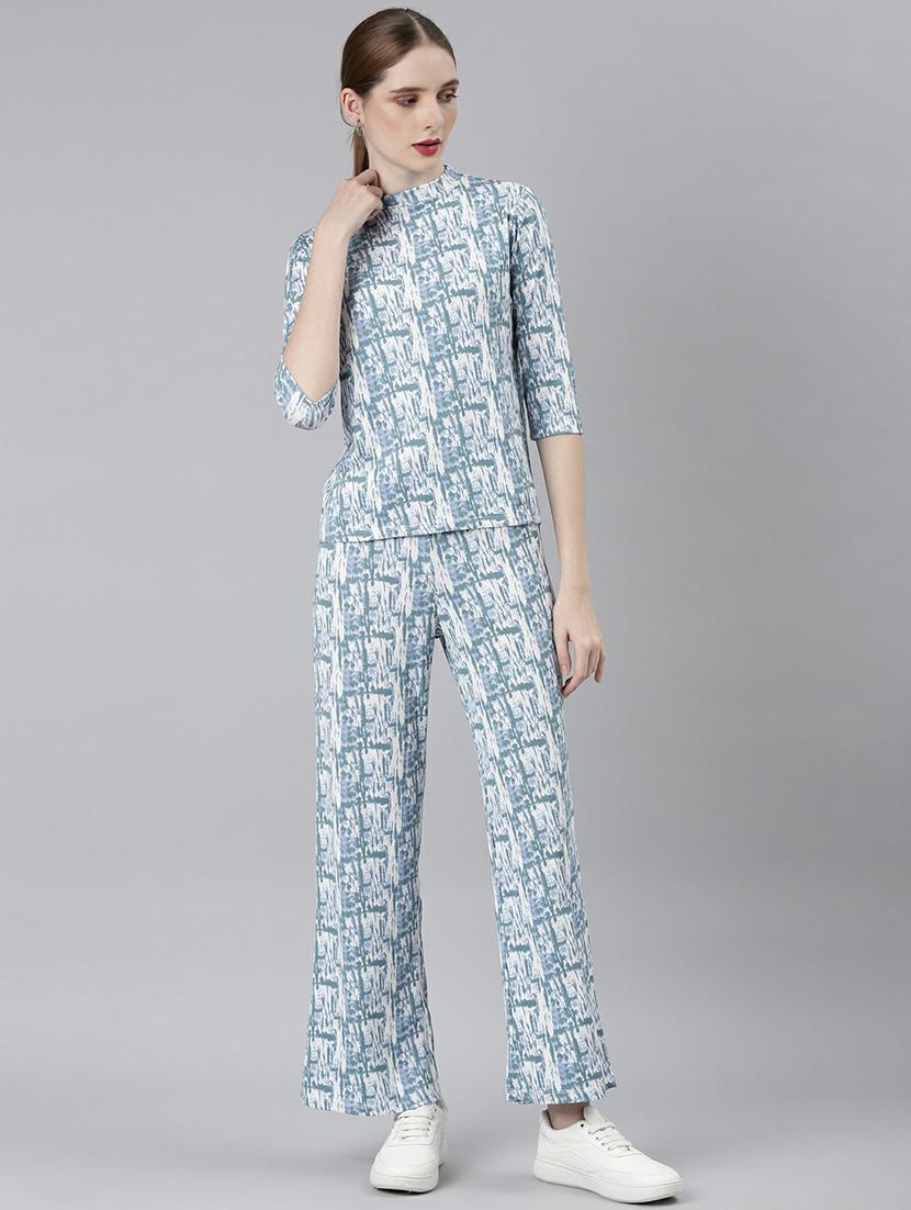 women printed top and trouser co-ord set - 20612644 - Zoom Image - 0