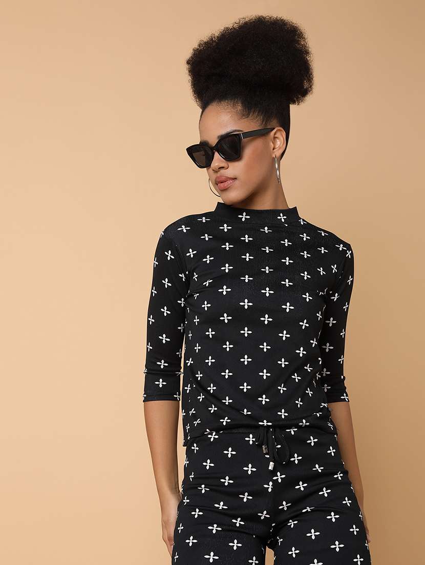 women printed top and trouser co-ord set - 20612654 -  Standard Image - 5