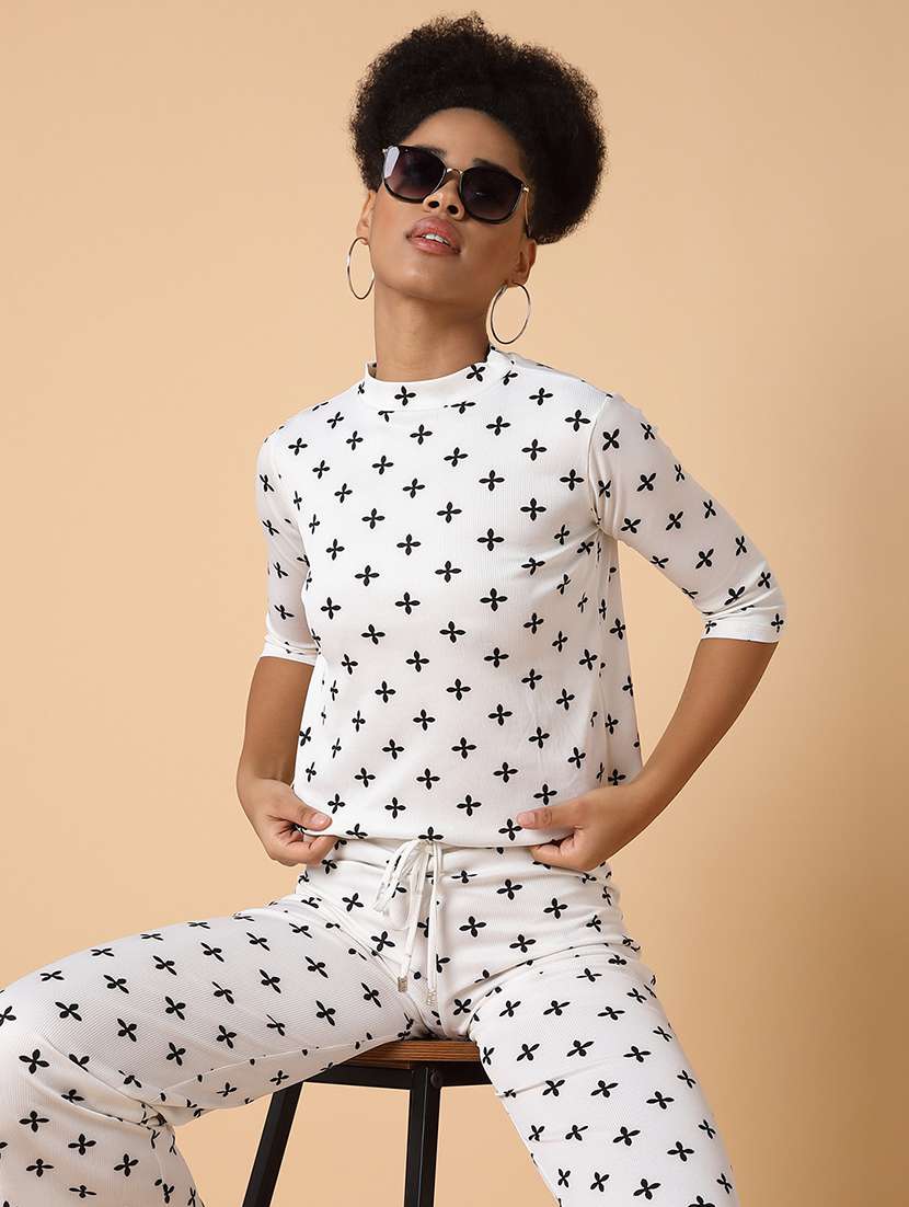 women printed top and trouser co-ord set - 20612655 - Standard Image - 5