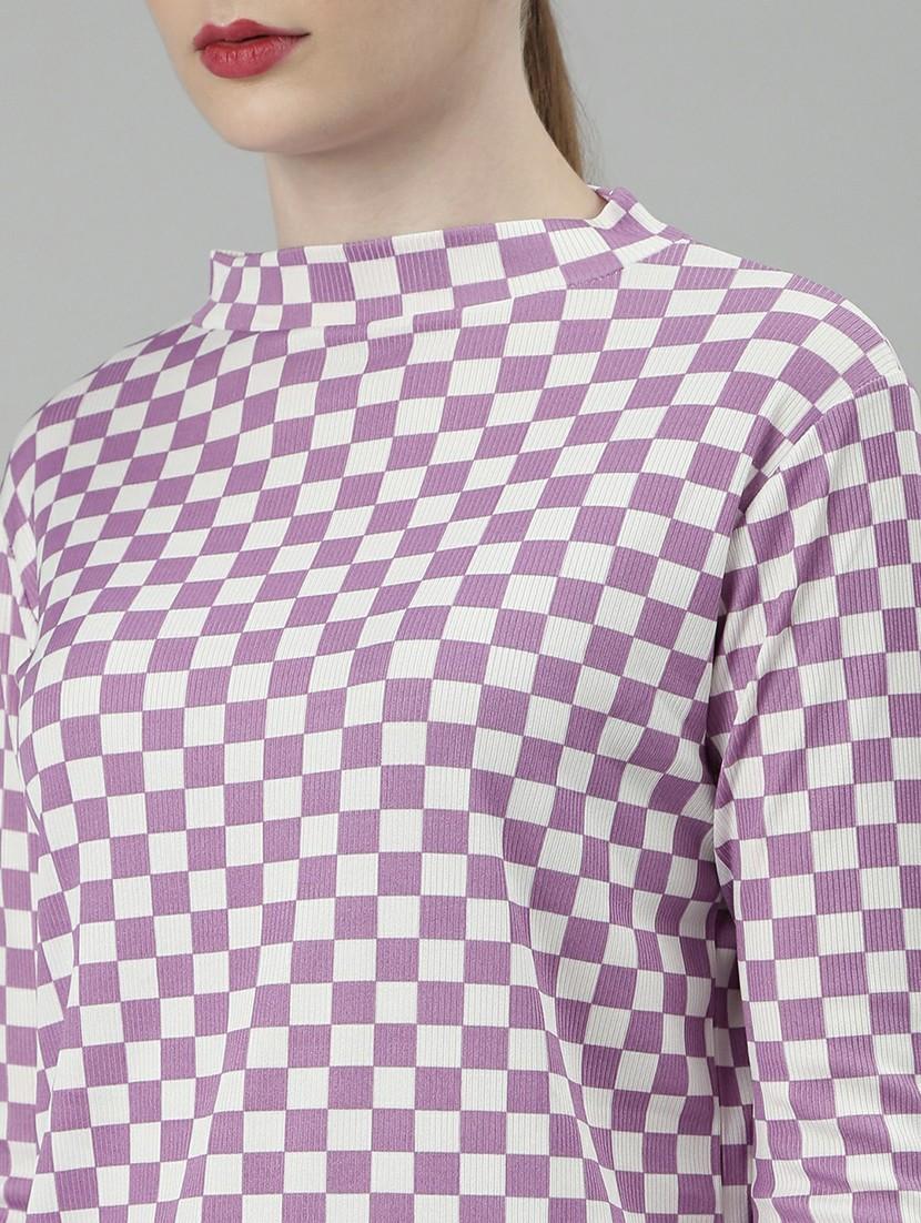 women checkered top and trouser co-ord set - 20612660 - Standard Image - 5