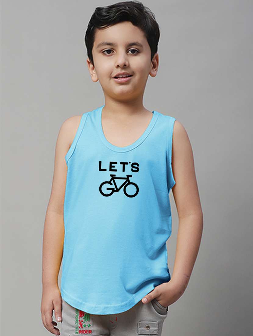 boy printed vest