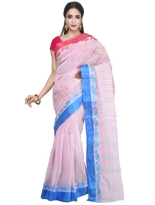 women multi color self design handloom saree with blouse - 20614081 -  Standard Image - 0