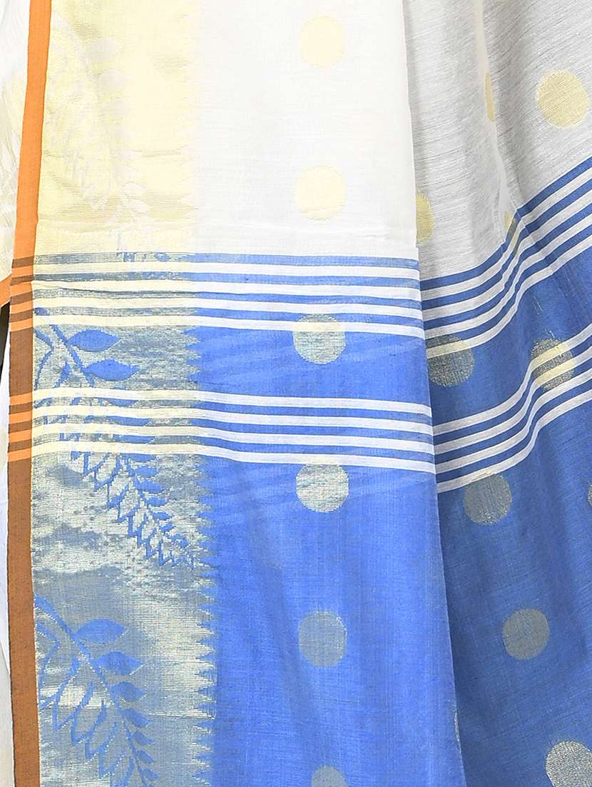 multi colored cotton silk handloom saree with blouse - 20614103 - Standard Image - 3