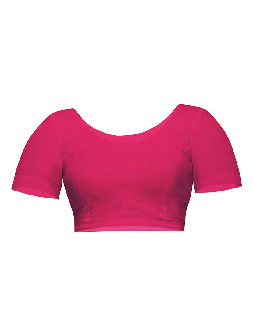 pink cotton blend handloom saree with blouse - 20614141 -  Standard Image - 3