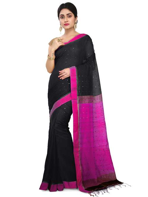 multi colored cotton silk handloom saree with blouse - 20614189 -  Standard Image - 0