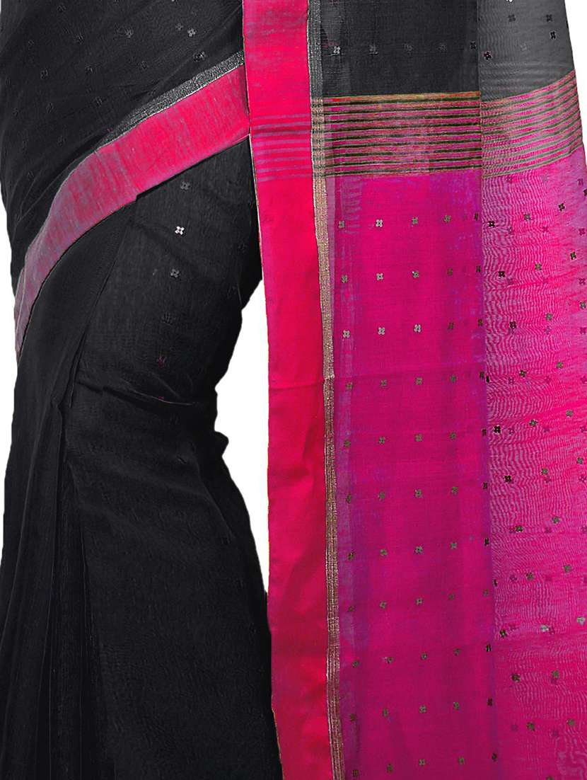 multi colored cotton silk handloom saree with blouse - 20614189 -  Standard Image - 3