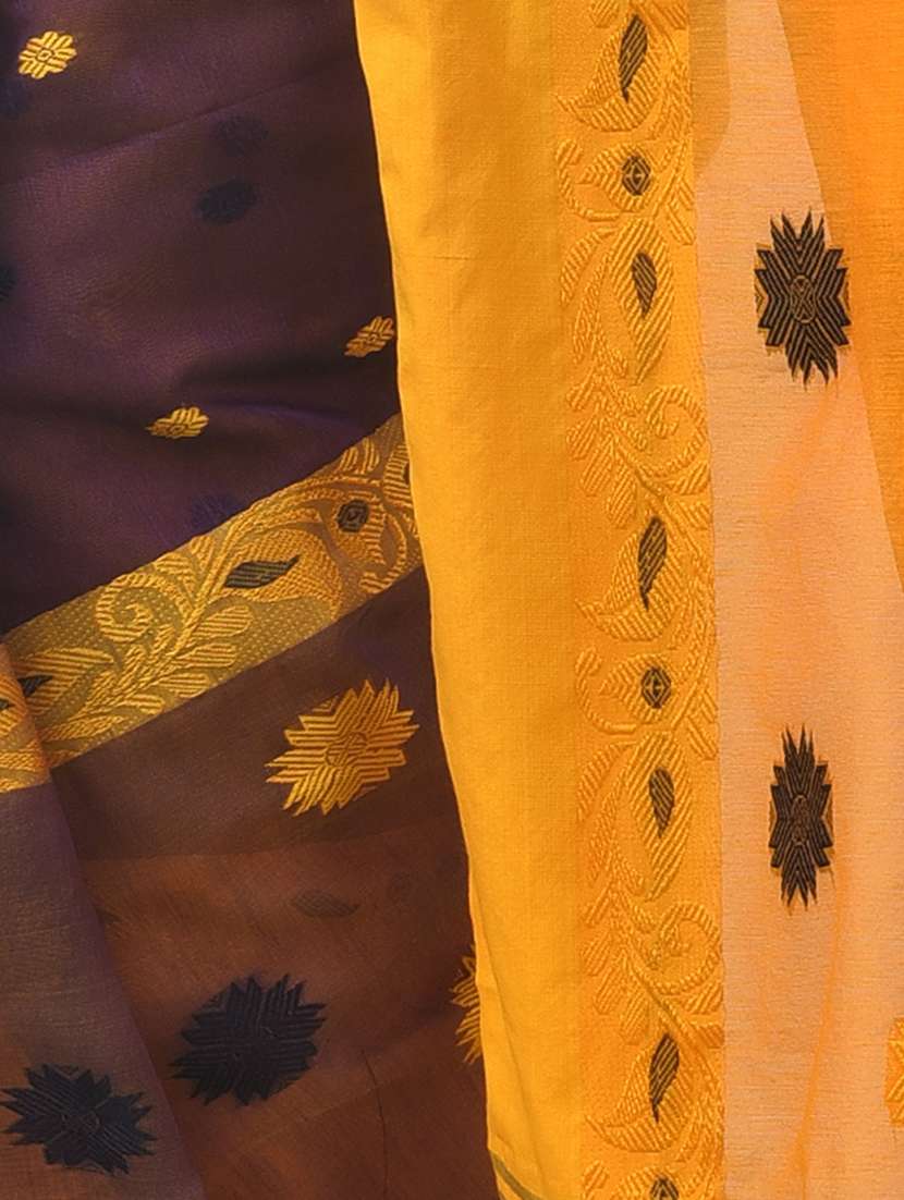 women multi color self design handloom saree with blouse - 20614399 - Standard Image - 3