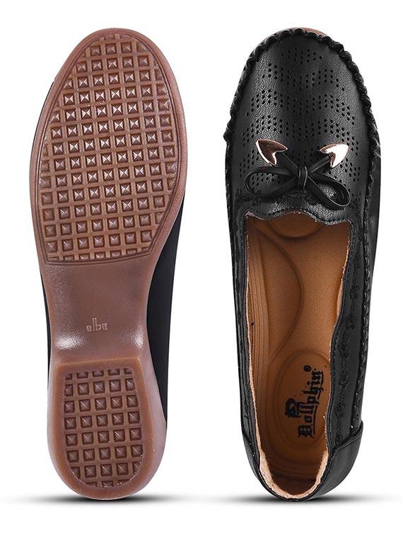 black pu slip on loafers - 20614459 - Standard Image - 5