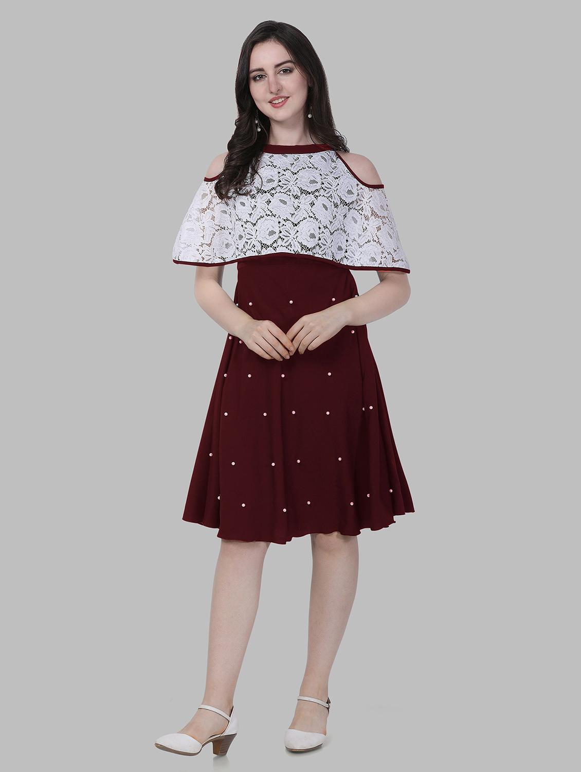 girls round neck embellished frock - 20614517 - Standard Image - 3