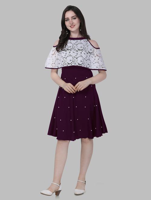 girls round neck embellished frock - 20614520 -  Standard Image - 0