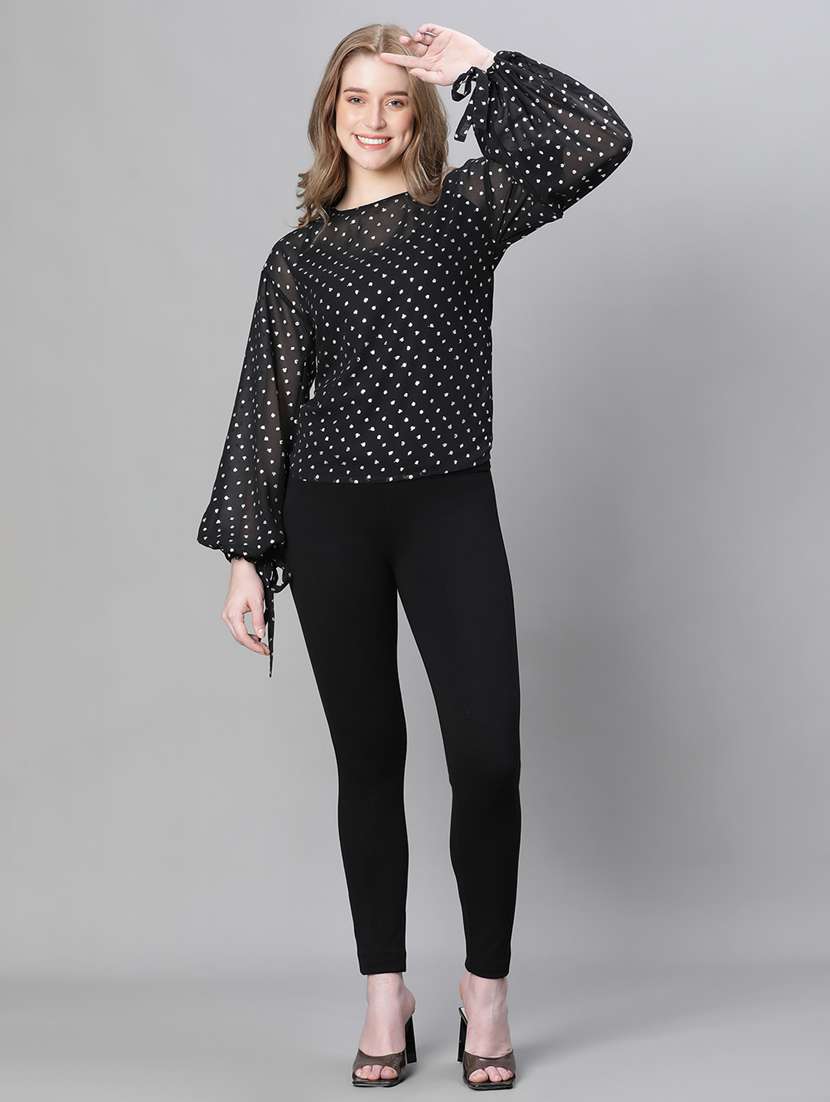 women self designed round neck top - 20615194 - Standard Image - 5