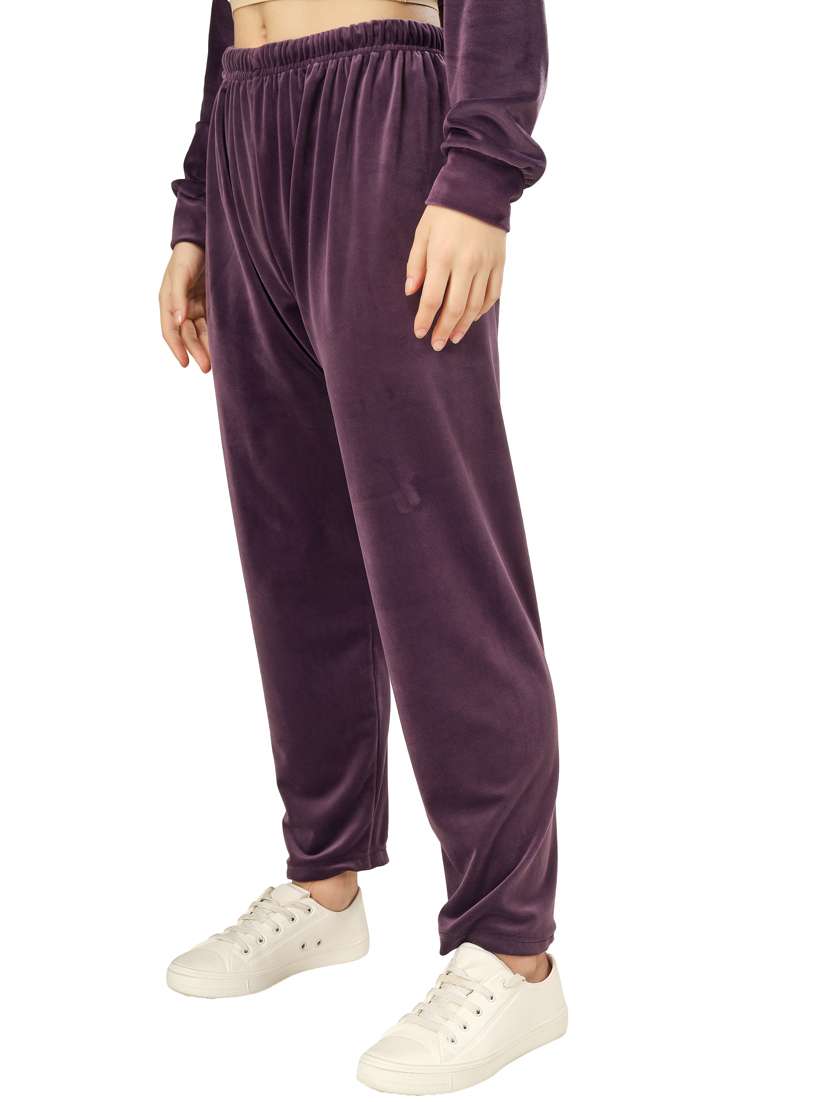 purple velvet embellished sweatshirt - 20616031 -  Standard Image - 3