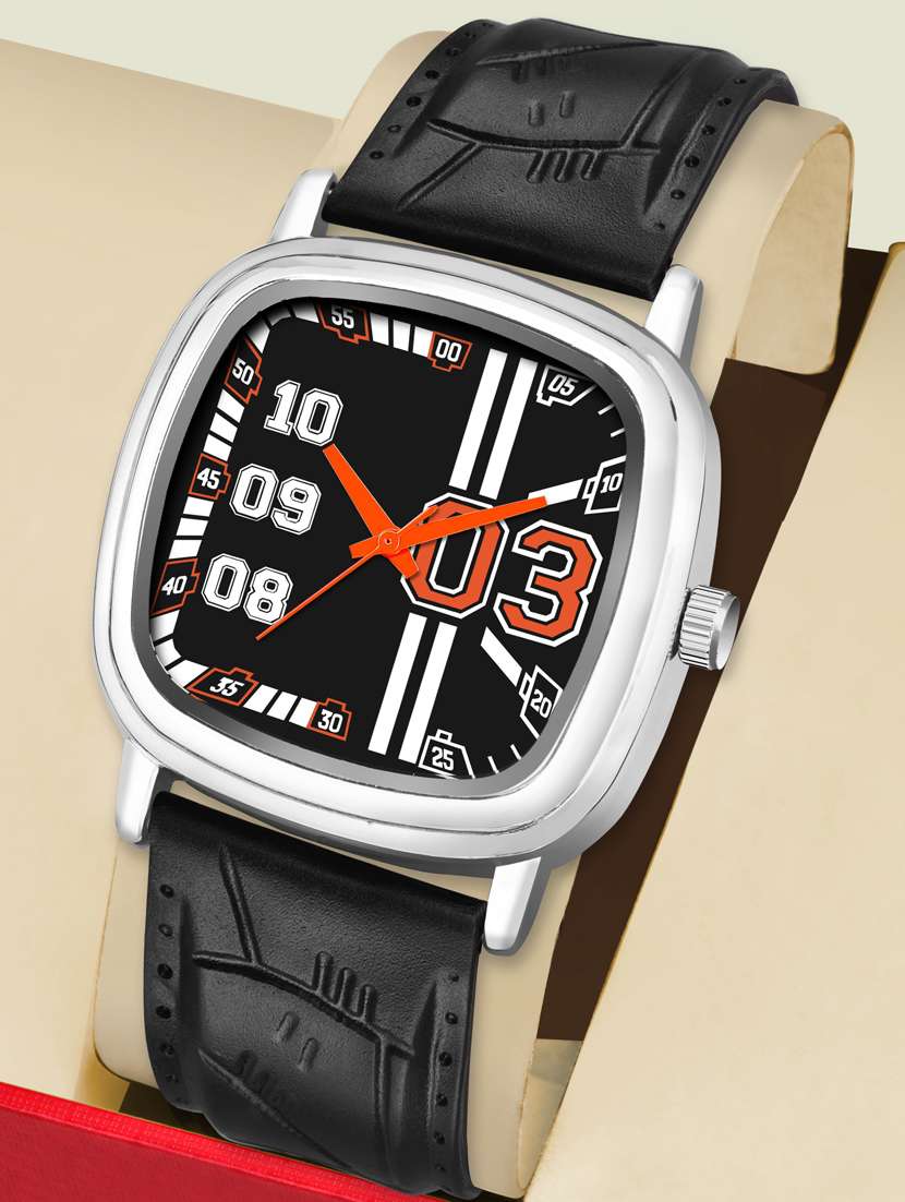 square dial analog watch for men - 20616499 - Standard Image - 5