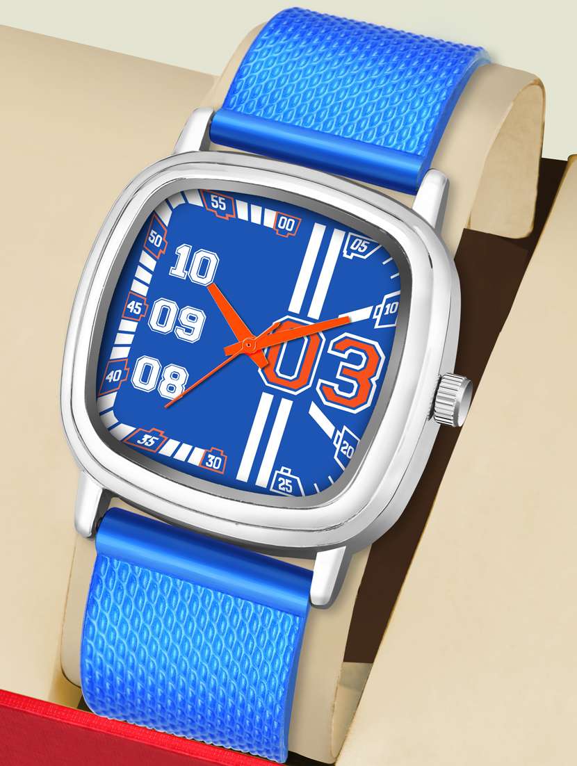 square dial analog watch for men - 20616502 - Standard Image - 5