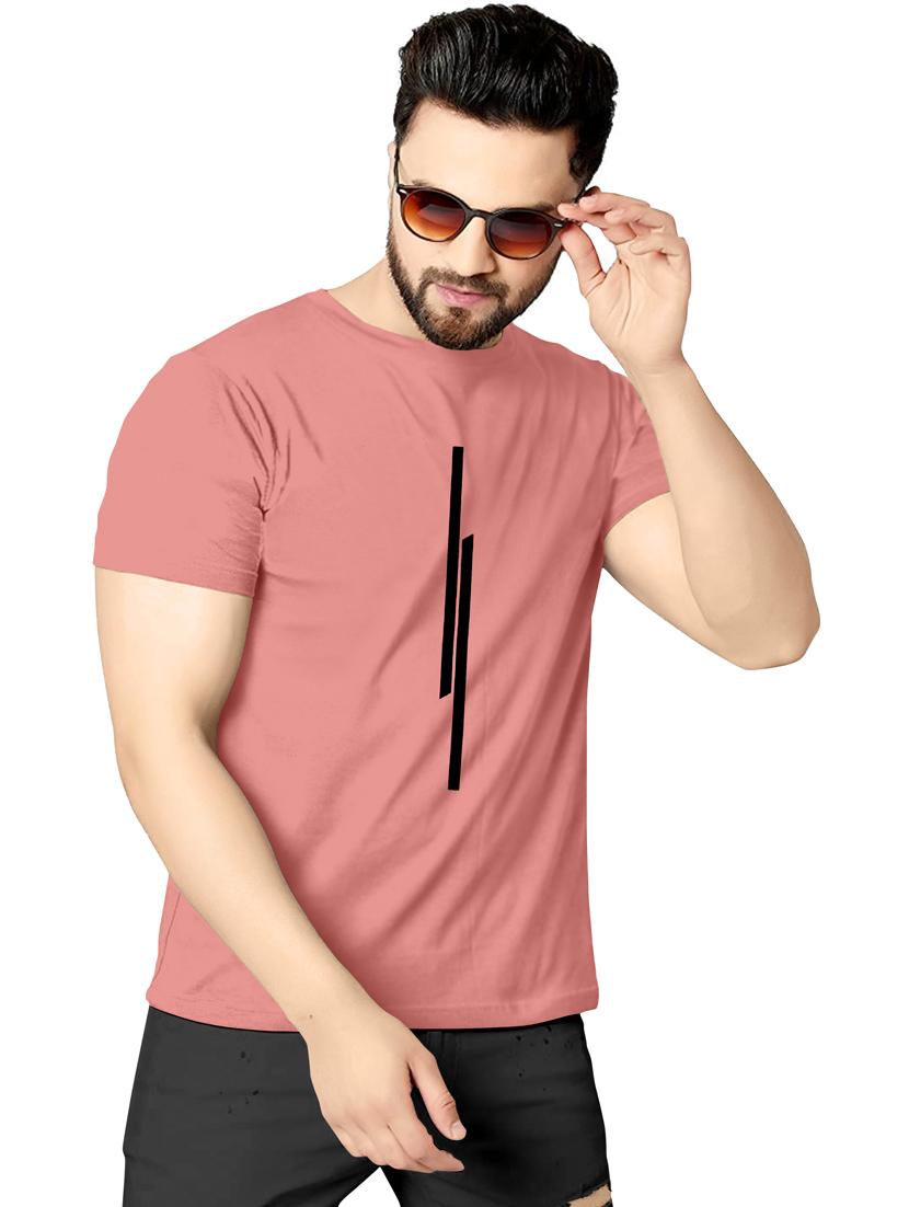 men front print crew neck t-shirt - 20616545 -  Zoom Image - 0