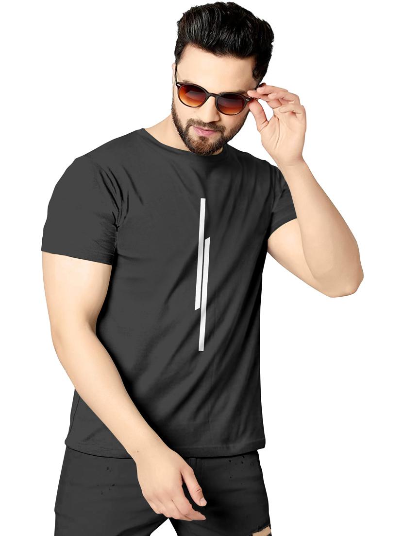 men front print crew neck t-shirt - 20616547 -  Zoom Image - 0