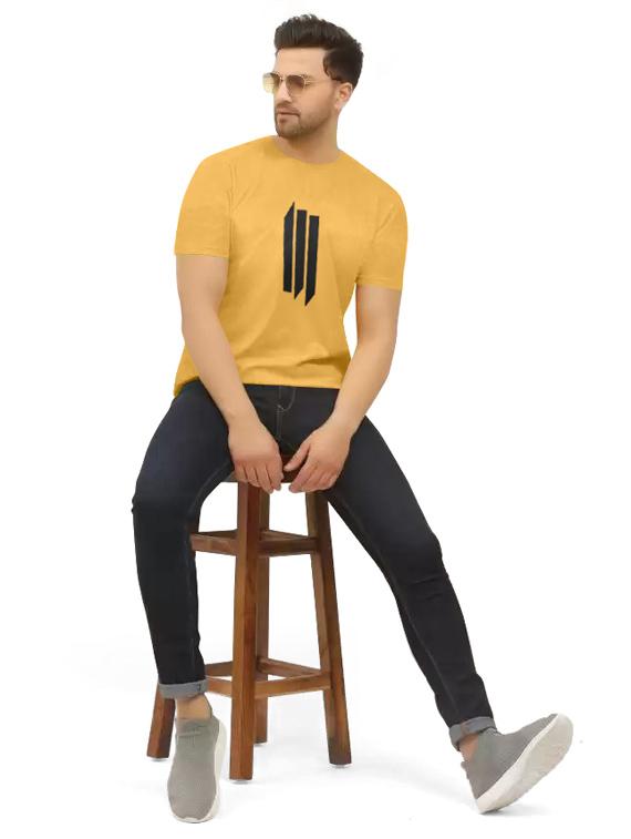 men front print crew neck t-shirt - 20616548 - Standard Image - 3