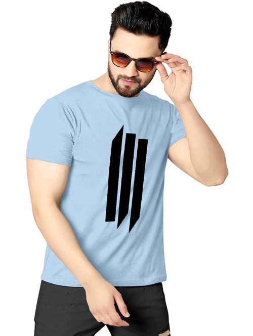 men front print crew neck t-shirt - 20616551 - Standard Image - 0