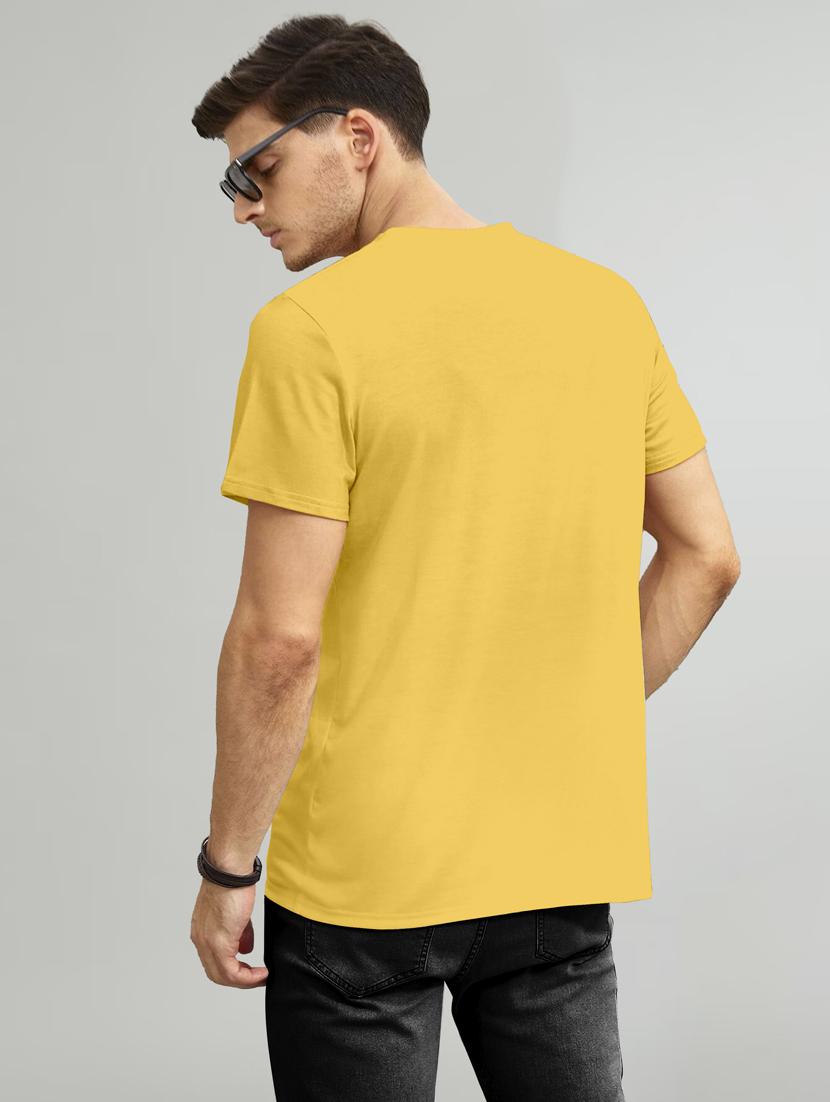 men chest print crew neck t-shirt - 20616558 - Standard Image - 3