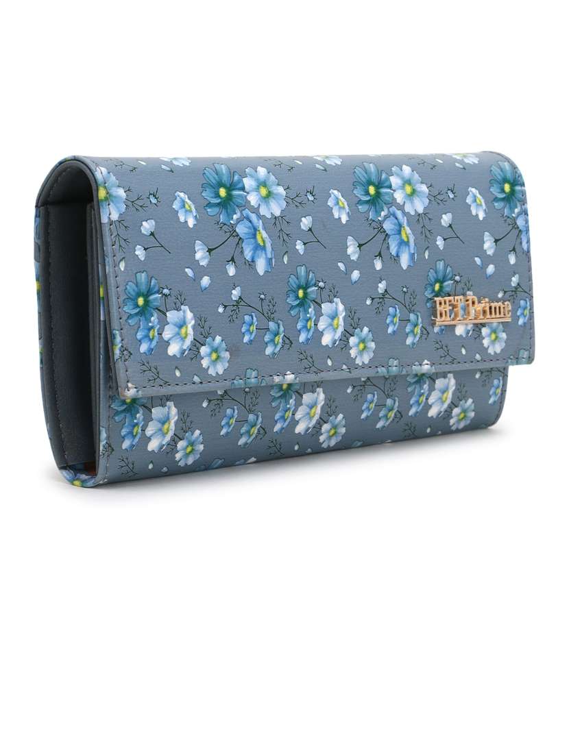 floral printed pu envelope clutch - 20616839 -  Standard Image - 3