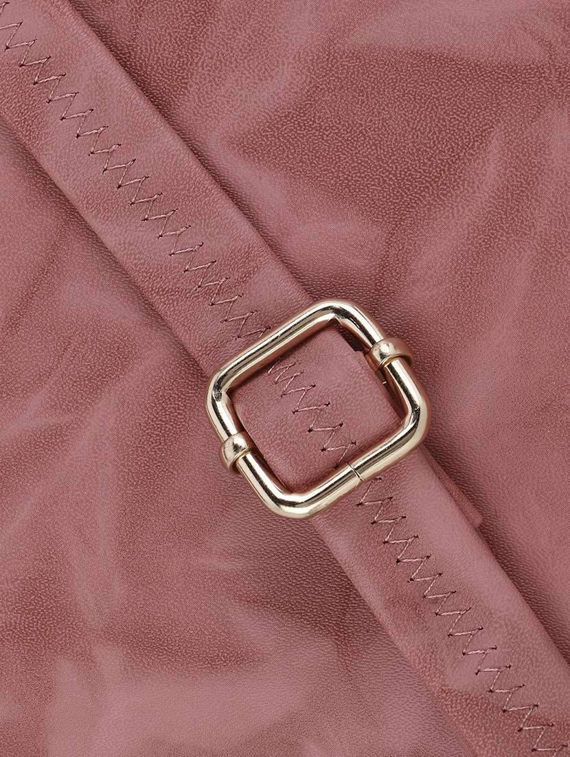 mauve leatherette (pu) regular handbag - 20617002 -  Standard Image - 3