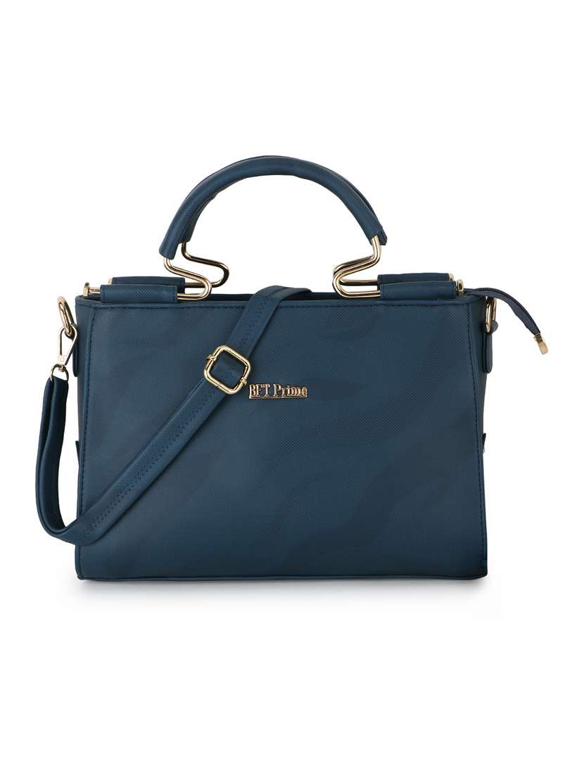 teal blue leatherette (pu) regular handbag - 20617129 - Zoom Image - 0