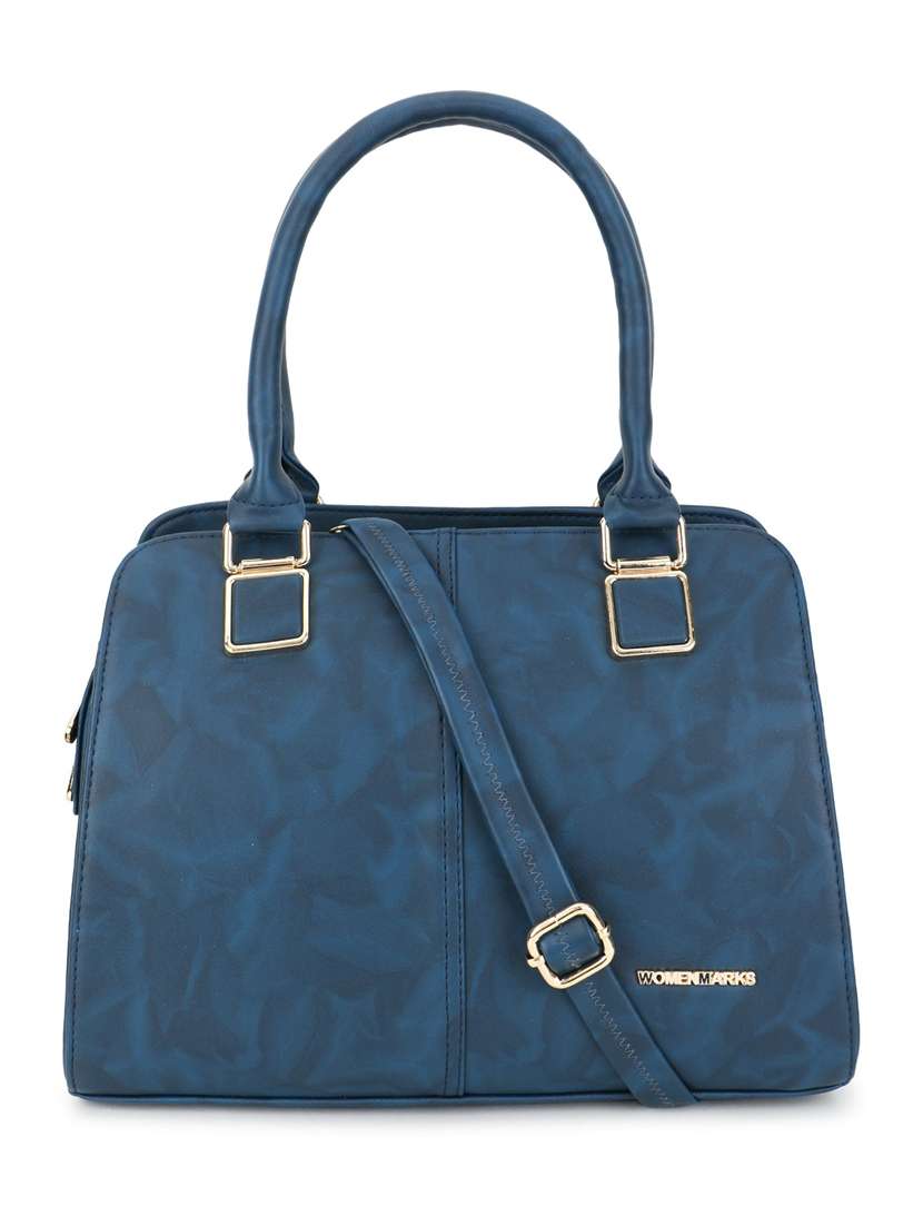 teal blue leatherette (pu) regular handbag - 20617150 - Zoom Image - 0