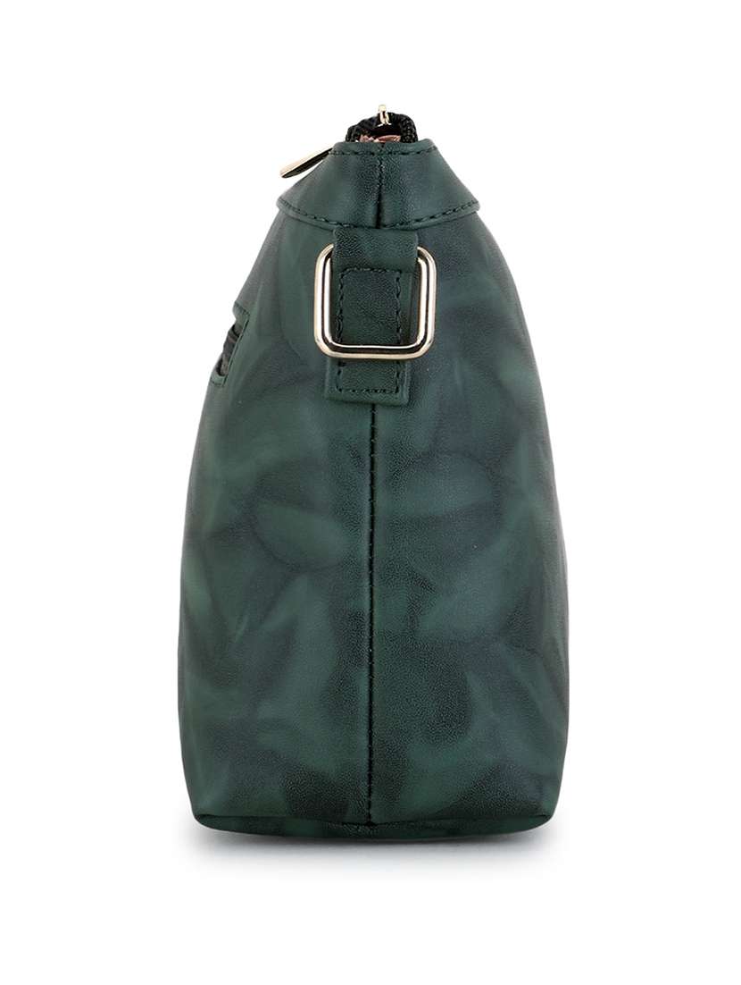teal leatherette (pu) regular sling bag - 20617206 - Standard Image - 3