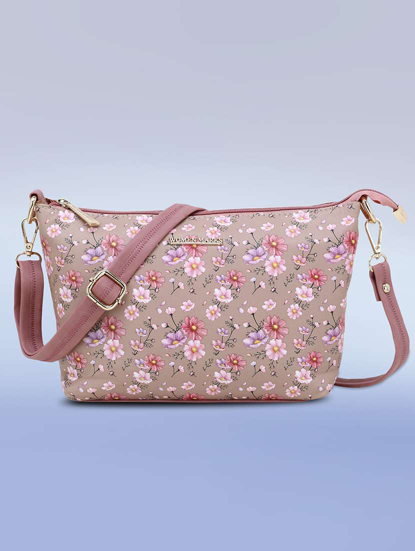 floral leatherette (pu) regular sling bag - 20617251 -  Zoom Image - 0