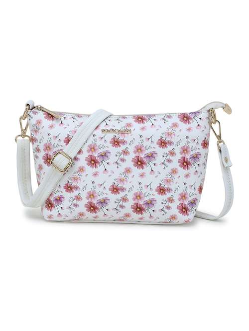floral leatherette (pu) regular sling bag - 20617253 - Standard Image - 0