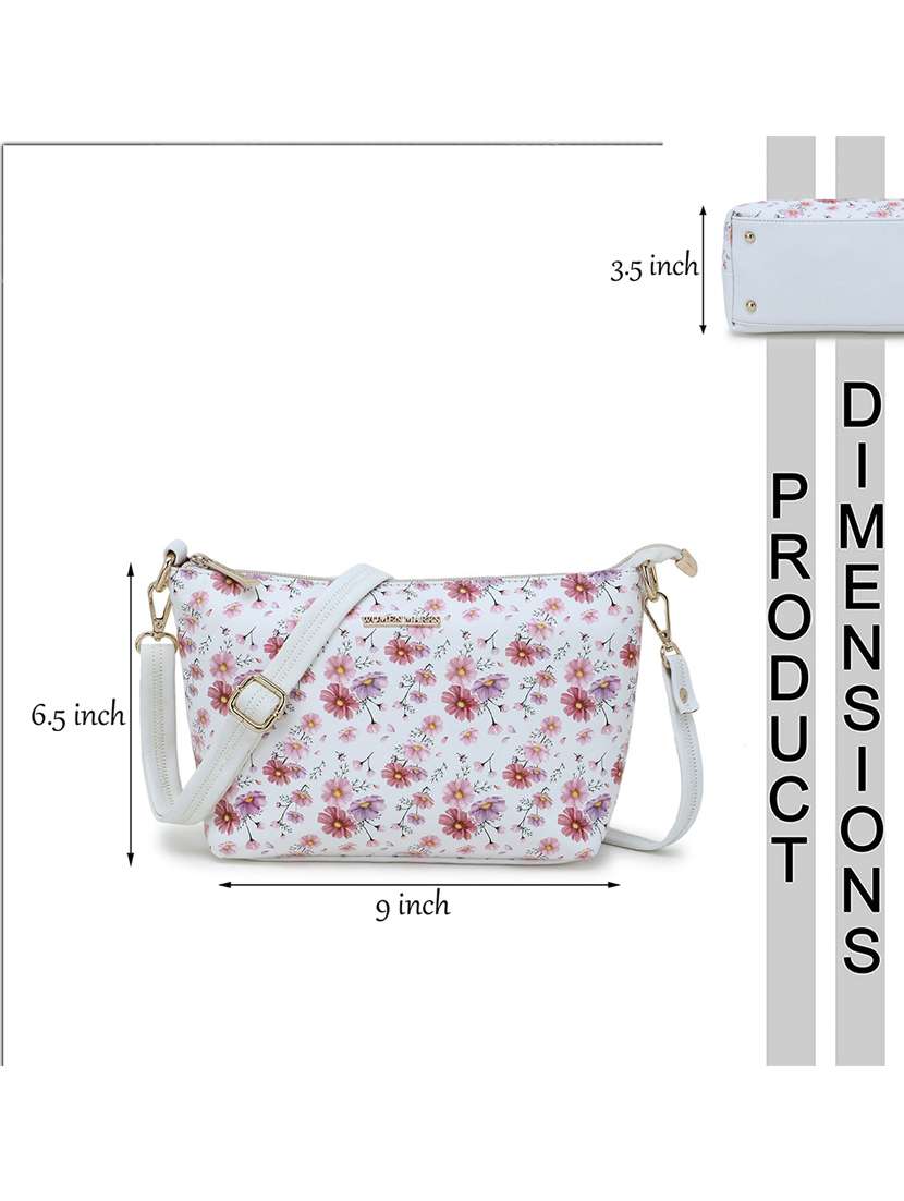 floral leatherette (pu) regular sling bag - 20617253 - Standard Image - 3