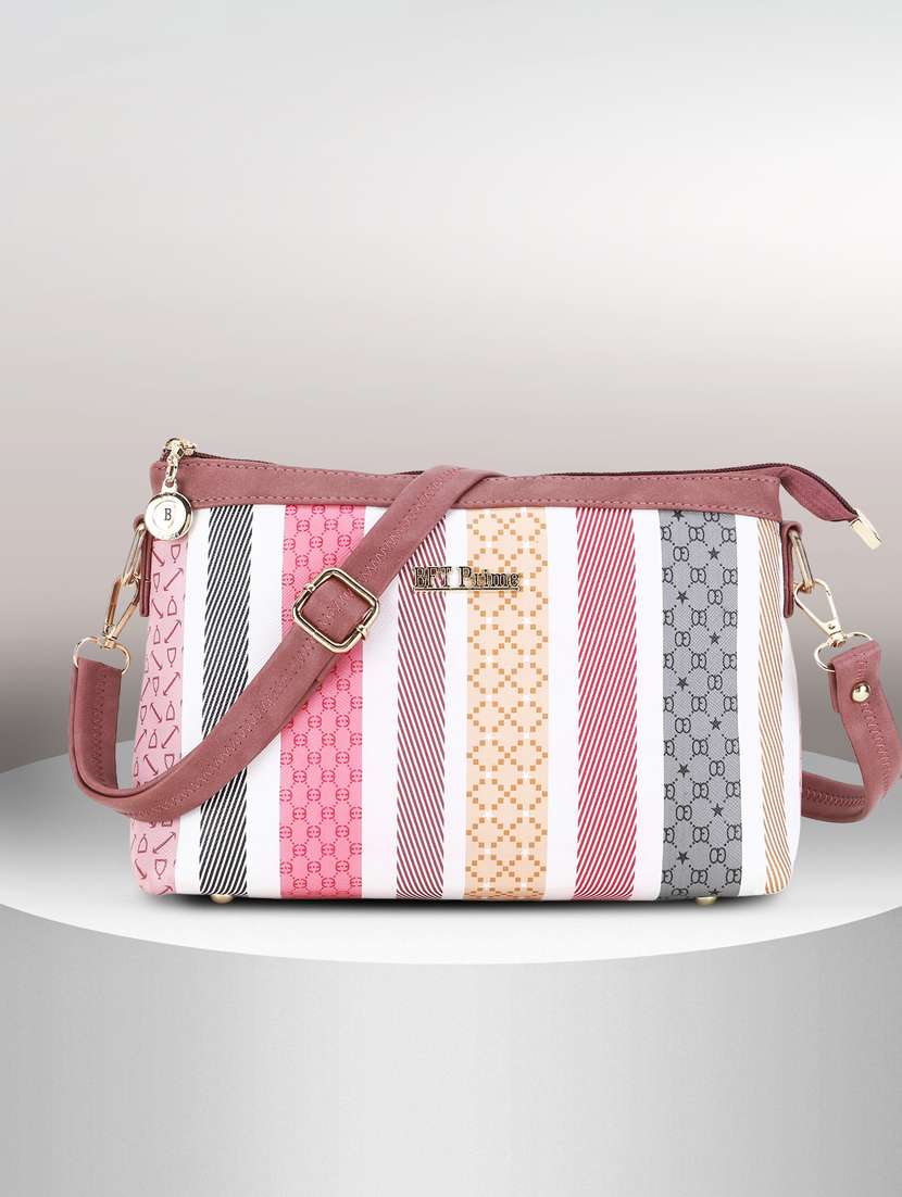 women striped sling bag - 20617407 - Zoom Image - 0