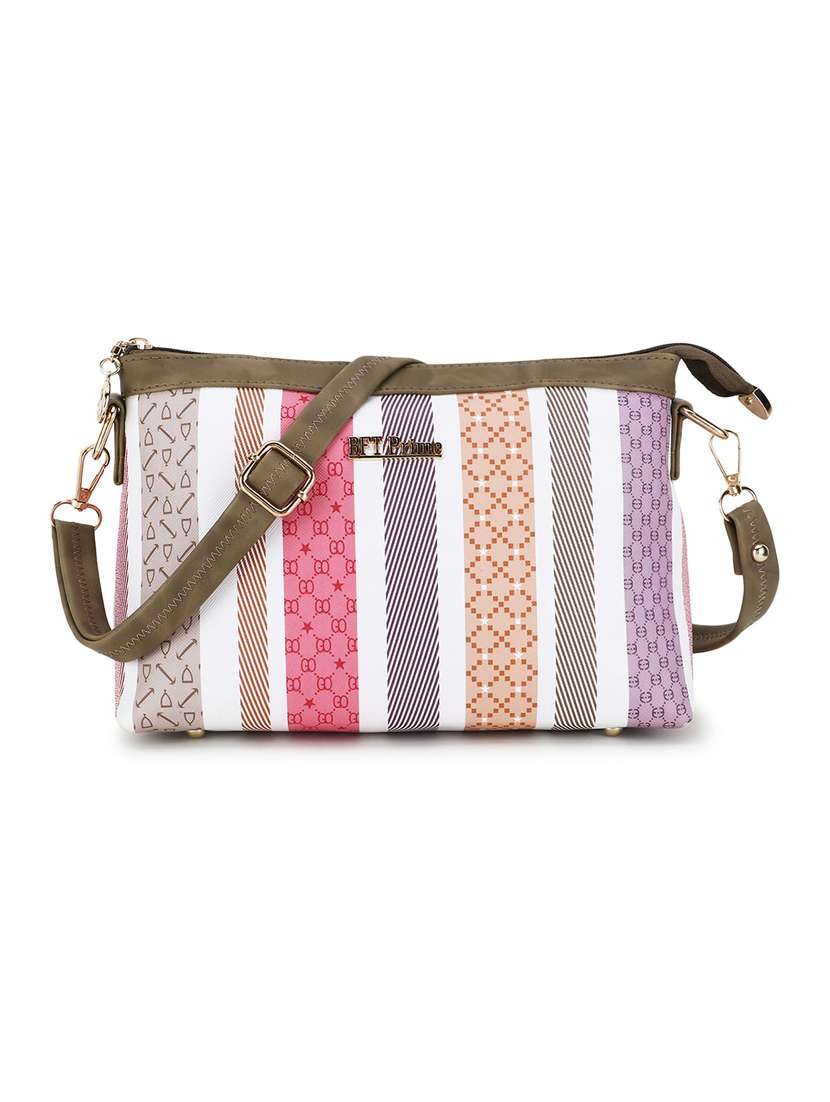 women striped sling bag - 20617408 - Zoom Image - 0