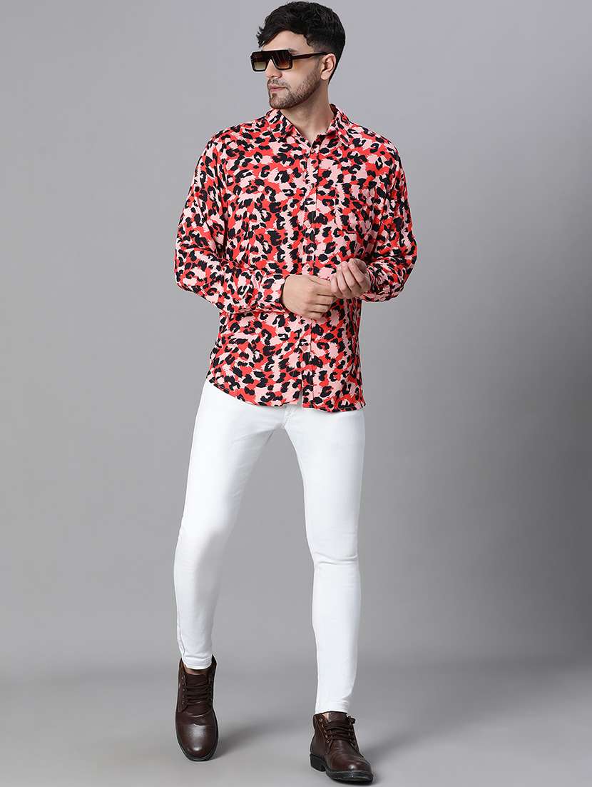 men multi color animal printed casual shirt - 20617463 - Standard Image - 3