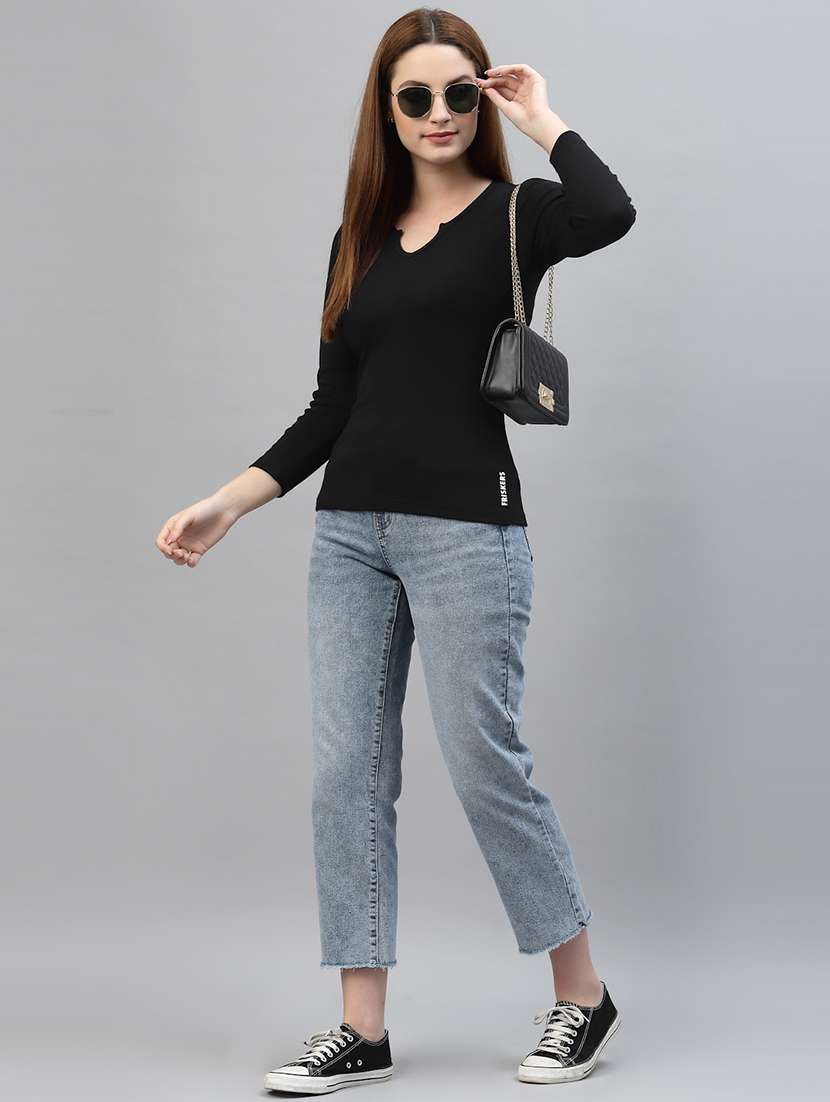 women set of 2 black casual top - 20617775 -  Standard Image - 3