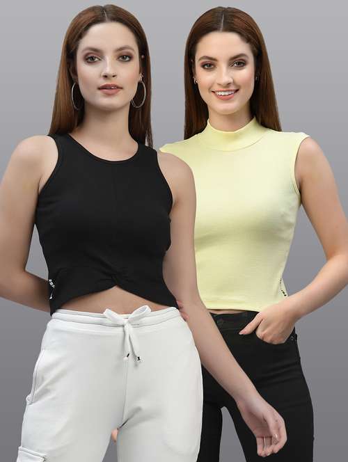 women set of 2 multi coloured casual top - 20617781 - Standard Image - 0