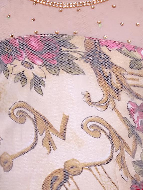 girls floral print sleeveless long party gown - 20622570 - Standard Image - 3