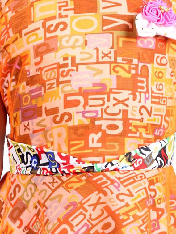 girls round neck sleeveless long gown - 20622600 -  Standard Image - 3