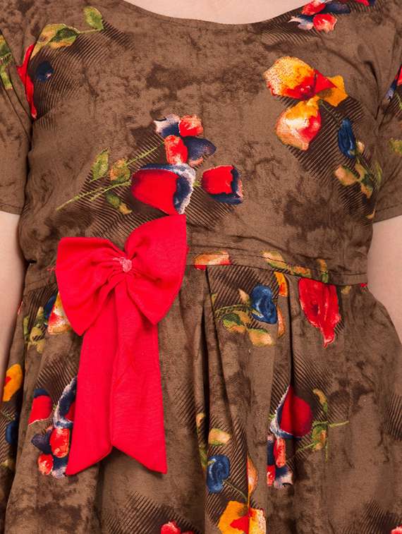 girls floral printed kurta patiyala salwar set - 20622731 -  Standard Image - 3