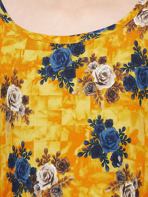 girls floral printed kurta salwar set - 20622757 -  Standard Image - 3