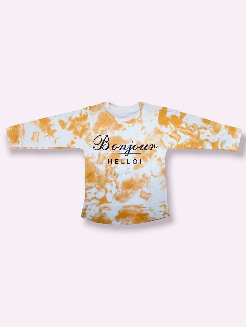orange cotton blend tshirt - 20622823 -  Zoom Image - 0