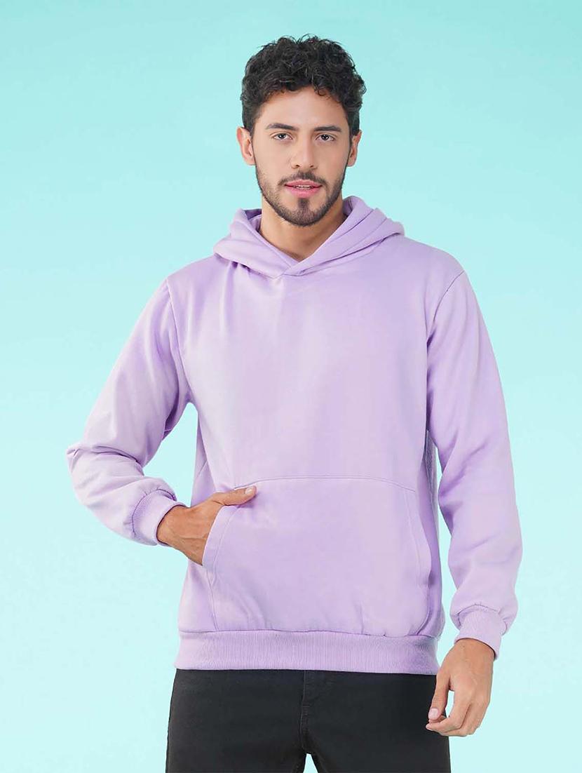lavender back print hooded sweatshirt - 20623622 - Zoom Image - 0