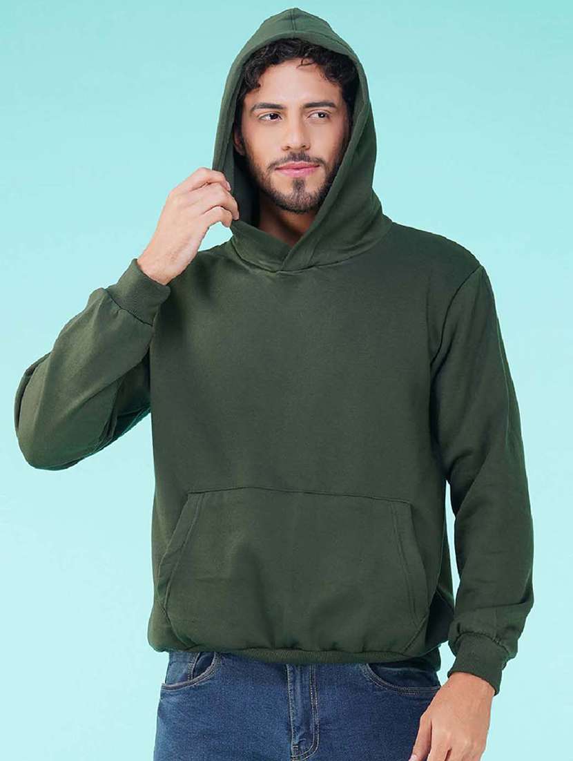 green back print hooded sweatshirt