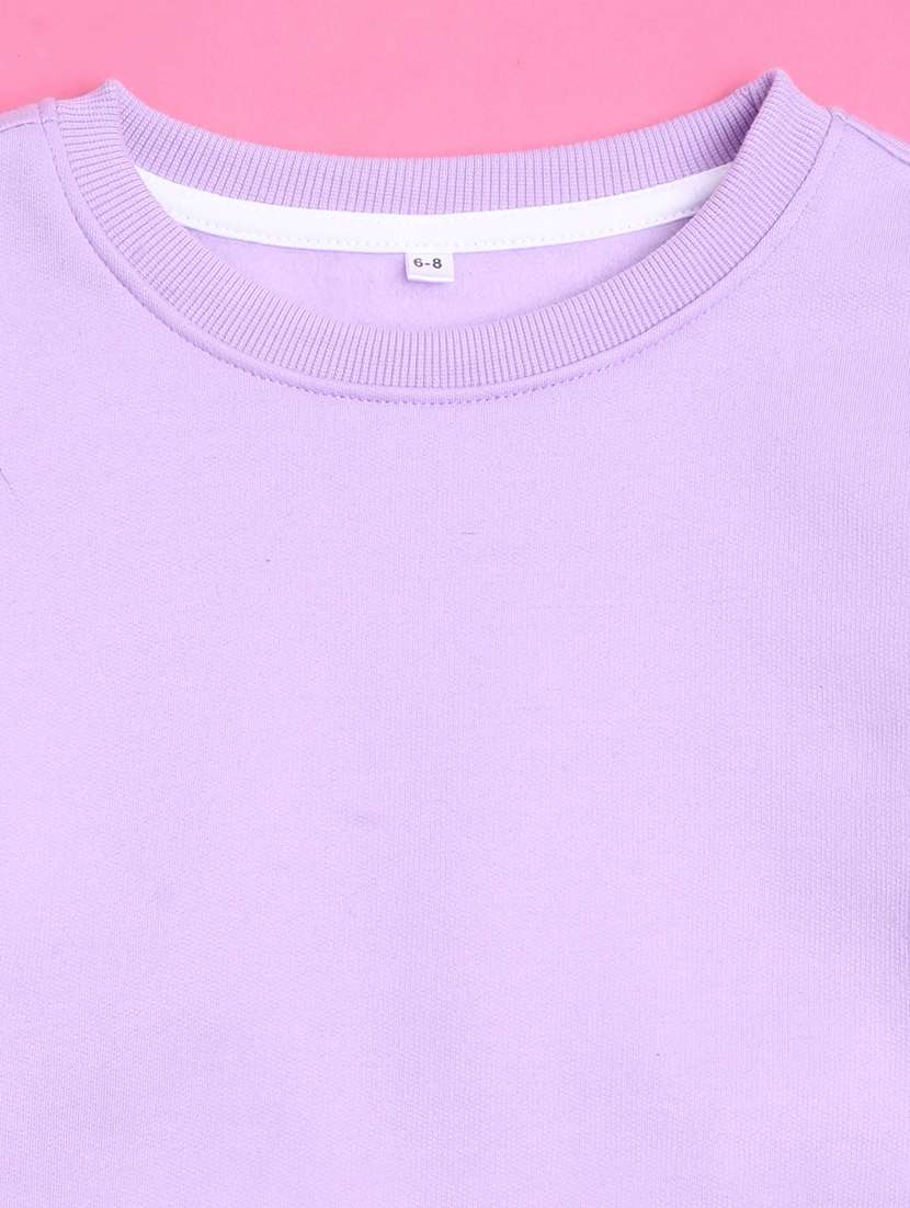 girls graphic printed round neck regular sweatshirt - 20624379 -  Standard Image - 3