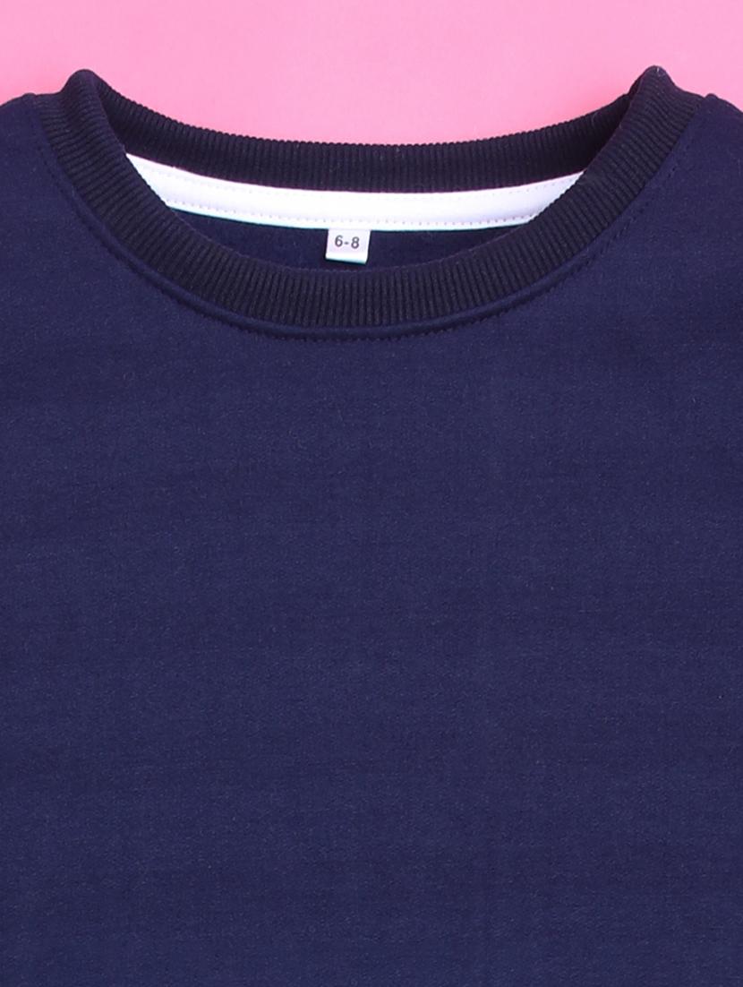 kids front print woolen pullover sweatshirt - 20624412 - Standard Image - 3