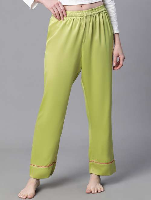 women solid mid rise pajama - 20626599 -  Standard Image - 0